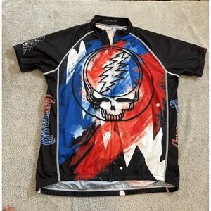 Primal Wear Grateful Dead Cycling Jersey‎ Men's XL Steal Your Face 2019 Full Zip